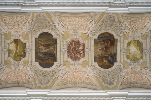 Vault, Parish Church of Our Lady, Upper Parish, UNESCO World Heritage Site, Bamberg, Upper Franconia, Franconia, Bavaria, Germany