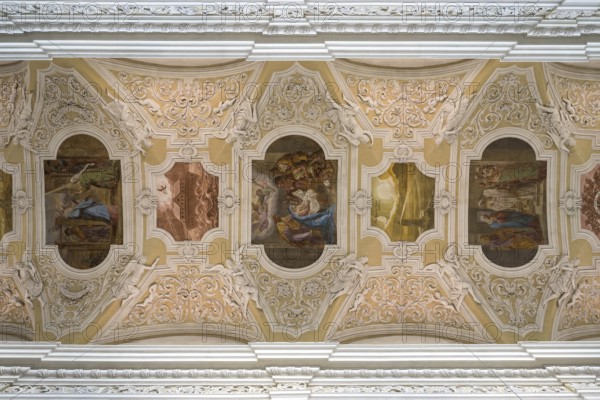 Vault, Parish Church of Our Lady, Upper Parish, UNESCO World Heritage Site, Bamberg, Upper Franconia, Franconia, Bavaria, Germany