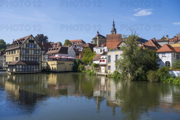 Upper Mills, River Regnitz, Old Town, UNESCO World Heritage Site, Bamberg, Upper Franconia, Franconia, Bavaria, Germany