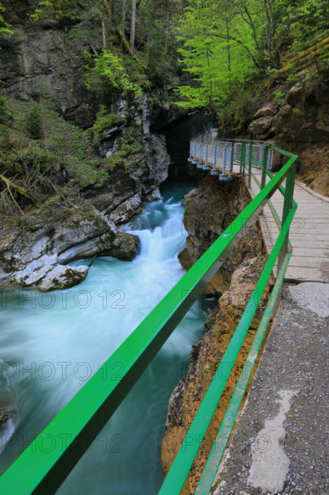 Breitachklamm, gorge, mountain stream, Oberstdorf, Allgäu Alps, Bavaria, Germany