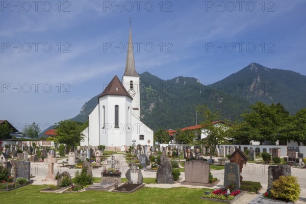 Parish Church of the Precious Blood, Marquartstein, Chiemgau, Upper Bavaria, Bavaria, Germany