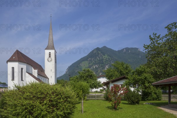 Parish Church of the Precious Blood, Marquartstein, Chiemgau, Upper Bavaria, Bavaria, Germany