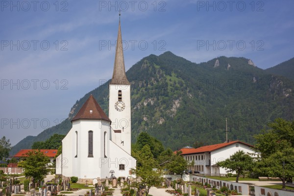 Parish Church of the Precious Blood, Marquartstein, Chiemgau, Upper Bavaria, Bavaria, Germany