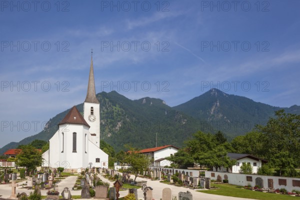 Parish Church of the Precious Blood, Marquartstein, Chiemgau, Upper Bavaria, Bavaria, Germany