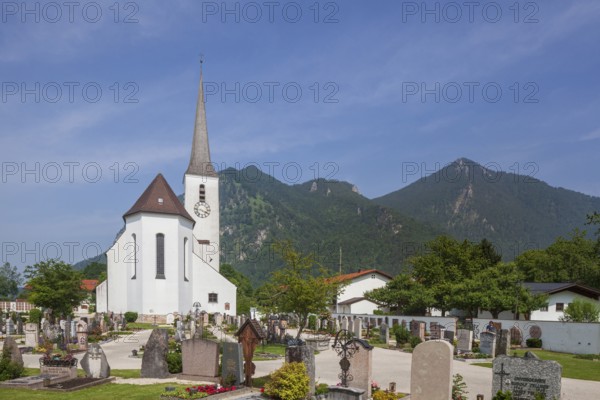 Parish Church of the Precious Blood, Marquartstein, Chiemgau, Upper Bavaria, Bavaria, Germany