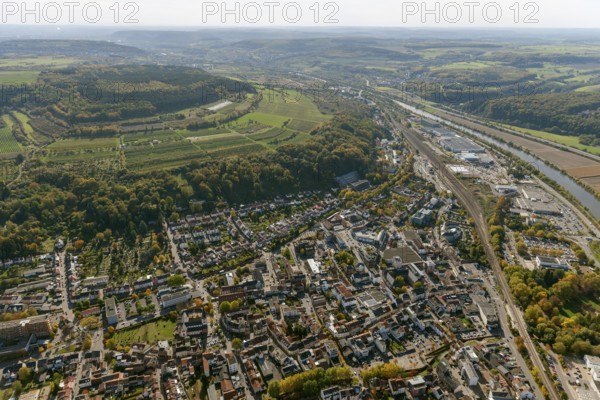 Aerial photo, Saar, Merzig, Saarland, Germany, Europe, birds-eyes view, aerial photography, aerial photography, overview, overview, bird's eye view