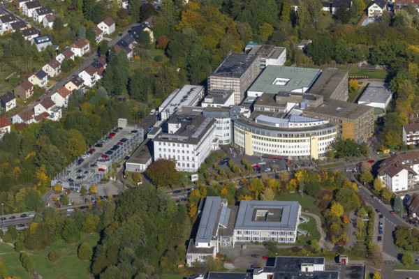 Caritasklink St. Theresia, hospital, Saarbrücken, Saarland, Germany, Europe, aerial photo, birds-eyes view, aerial photography, aerial photography, overview, bird's eye view, state capital