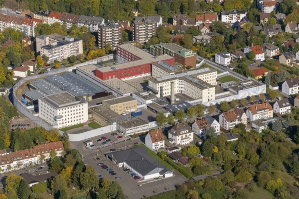 Saarbrücken Prison, Lerchesflurweg, Saarbrücken, Saarland, Germany, Europe, aerial view, birds-eyes view, aerial photography, aerial photography, overview, overview, bird's eye view, state capital