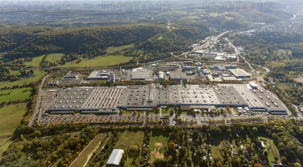 Gewerbe Untertürkheimer Straße, Robert-Bosch-Straße, Saarbrücken, Saarland, Germany, Europe, aerial view, birds-eyes view, aerial photography, aerial photography, overview, overview, bird's eye view, state capital
