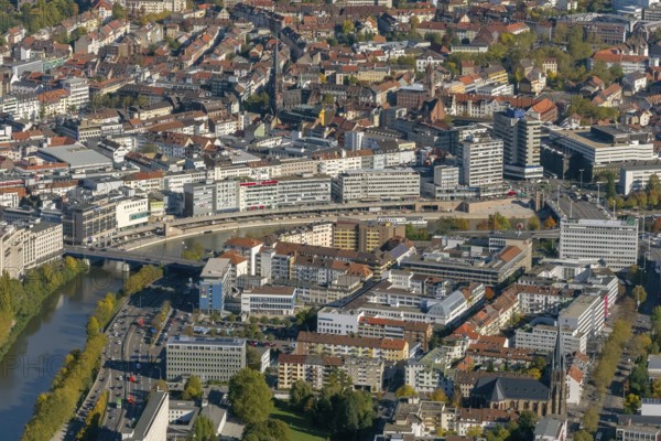 Saarbrücken centre Hohenzollernstraße, Saarbrücken, Saarland, Germany, Europe, aerial view, birds-eyes view, aerial photography, aerial photography, overview, bird's eye view, state capital