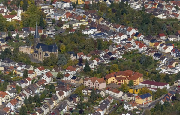 Burbach, Saarbrücken, Saarland, Germany, Europe, aerial view, birds-eyes view, aerial photography, aerial photography, overview, overview, bird's eye view, state capital