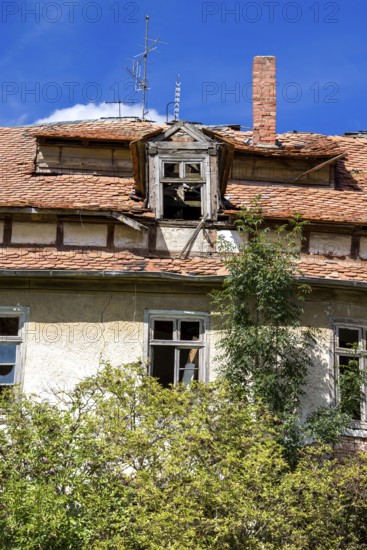 Ruined house, district of Kassel, Hesse, Germany