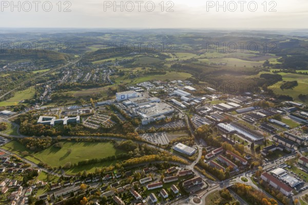 Fresenius Medical Care Deutschland GmbH, Sankt Wendel, Saarbrücken, Saarland, Germany, Europe, aerial photo, birds-eyes view, aerial photography, aerial photography, overview, overview, bird's eye view