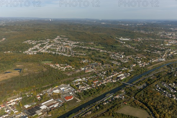 Luisenthal mine, Saar, Völklingen, Saarbrücken, Saarland, Germany, Europe, aerial photo, birds-eyes view, aerial photography, aerial photography, overview, overview, bird's eye view