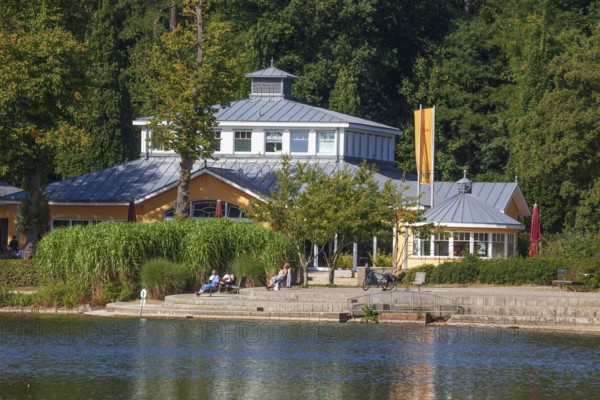 Restaurant lighthouse im Harburger Stadtpark, Harburg, Hamburg, Germany
