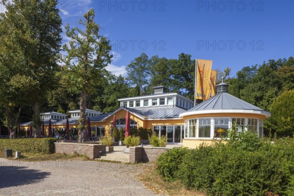 Restaurant lighthouse im Harburger Stadtpark, Harburg, Hamburg, Germany
