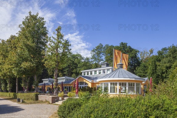 Restaurant lighthouse im Harburger Stadtpark, Harburg, Hamburg, Germany