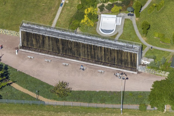 Aerial view, Am Gradierwerk, Arnsberg, Sauerland, Hochsauerlandkreis, North Rhine-Westphalia, Germany, DE, Europe, health, aerial view, aerial photography, aerial photography, saltworks, thermal brine, overview, bird's-eye view, overview
