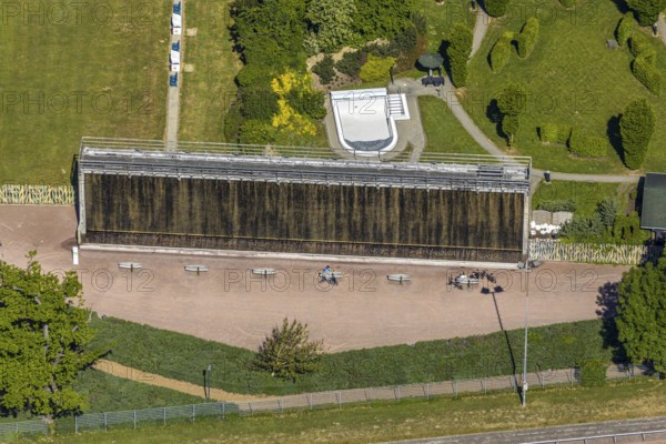Aerial view, Am Gradierwerk, Arnsberg, Sauerland, Hochsauerlandkreis, North Rhine-Westphalia, Germany, DE, Europe, health, aerial view, aerial photography, aerial photography, saltworks, thermal brine, overview, bird's-eye view, overview