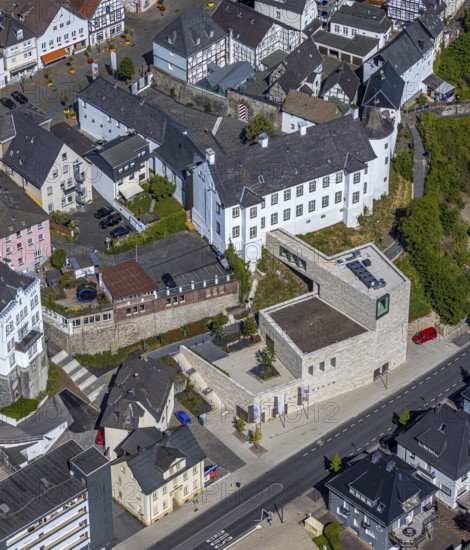 Aerial view, Sauerland-Museum am Alter Markt, Arnsberg, Sauerland, Hochsauerlandkreis, North Rhine-Westphalia, Germany, old town, DE, Europe, history and culture of the Sauerland, aerial view, aerial photography, aerial photography, museum, overview, bird's-eye view, historical regional museum, overview