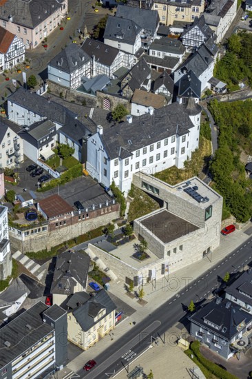 Aerial view, Sauerland-Museum am Alter Markt, Arnsberg, Sauerland, Hochsauerlandkreis, North Rhine-Westphalia, Germany, old town, DE, Europe, history and culture of the Sauerland, aerial view, aerial photography, aerial photography, museum, overview, bird's-eye view, historical regional museum, overview