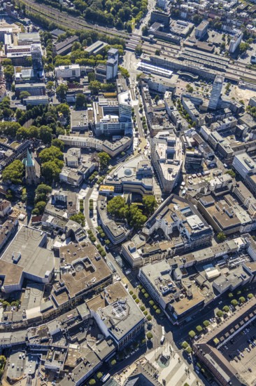 Aerial view, Boulevard Massenbergstraße, between Bongardstraße, Masseenbergstraßeand Ostring, Gleisdreieck, Bochum, Ruhr area, North Rhine-Westphalia, Germany, DE, Europe, birds-eyes view, aerial photograph, aerial photography, aerial photography, overview, overview, bird's eye view, urban planning, reconstruction measures, construction site, overplanning