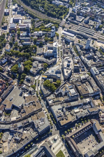 Aerial view, Boulevard Massenbergstraße, between Bongardstraße, Masseenbergstraßeand Ostring, Gleisdreieck, Bochum, Ruhr area, North Rhine-Westphalia, Germany, DE, Europe, birds-eyes view, aerial photograph, aerial photography, aerial photography, overview, overview, bird's eye view, urban planning, reconstruction measures, construction site, overplanning