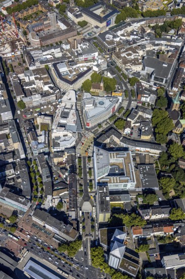 Aerial view, Boulevard Massenbergstraße, between Bongardstraße, Masseenbergstraßeand Ostring, Gleisdreieck, Bochum, Ruhr area, North Rhine-Westphalia, Germany, DE, Europe, birds-eyes view, aerial photograph, aerial photography, aerial photography, overview, overview, bird's eye view, urban planning, reconstruction measures, construction site, overplanning