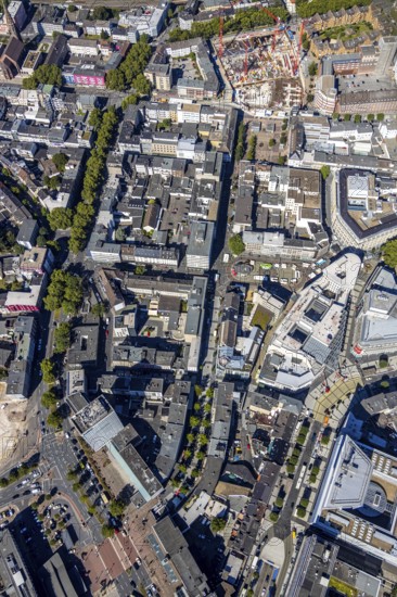 Aerial view, Boulevard Massenbergstraße, between Bongardstraße, Masseenbergstraßeand Ostring, Gleisdreieck, Bochum, Ruhr area, North Rhine-Westphalia, Germany, DE, Europe, birds-eyes view, aerial photograph, aerial photography, aerial photography, overview, overview, bird's eye view, urban planning, reconstruction measures, construction site, overplanning