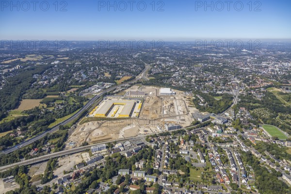 Aerial view, MARK 51°7, new building Zess, Laer, Bochum, Ruhr area, North Rhine-Westphalia, Germany, DE, Europe, birds-eyes view, aerial photography, aerial photography, overview, bird's eye view, urban planning, reconstruction measures, construction site, overplanning