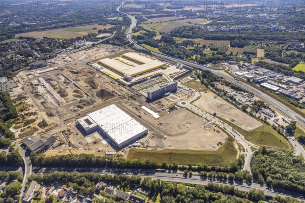 Aerial view, MARK 51°7, new building Zess, Laer, Bochum, Ruhr area, North Rhine-Westphalia, Germany, DE, Europe, birds-eyes view, aerial photography, aerial photography, overview, bird's eye view, urban planning, reconstruction measures, construction site, overplanning