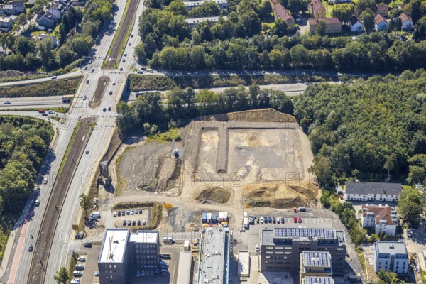 Aerial view, seven stones, Philippstraße 3 Alt-Vonovia, Wiemelhausen, Bochum, Ruhr area, North Rhine-Westphalia, Germany, DE, Europe, birds-eyes view, aerial photography, aerial photography, overview, bird's-eye view, urban planning, reconstruction measures, construction site, overplanning
