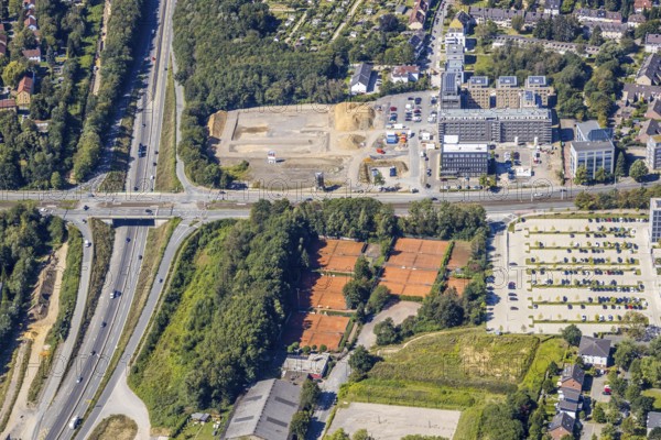 Aerial view, seven stones, Philippstraße 3 Alt-Vonovia, Wiemelhausen, Bochum, Ruhr area, North Rhine-Westphalia, Germany, DE, Europe, birds-eyes view, aerial photography, aerial photography, overview, bird's-eye view, urban planning, reconstruction measures, construction site, overplanning