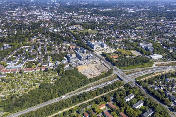 Aerial view, seven stones, Philippstraße 3 Alt-Vonovia, Wiemelhausen, Bochum, Ruhr area, North Rhine-Westphalia, Germany, DE, Europe, birds-eyes view, aerial photography, aerial photography, overview, bird's-eye view, urban planning, reconstruction measures, construction site, overplanning