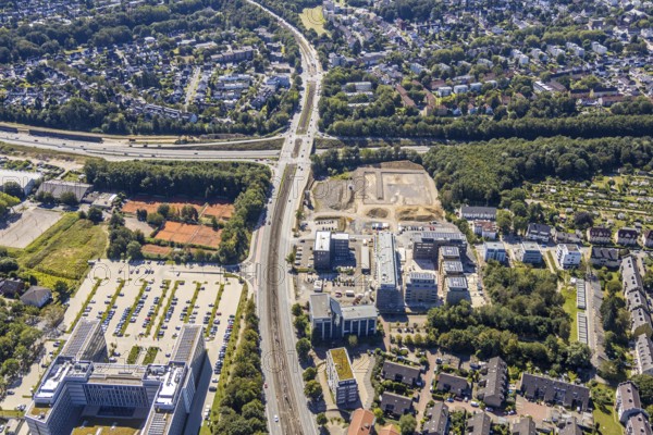 Aerial view, seven stones, Philippstraße 3 Alt-Vonovia, Wiemelhausen, Bochum, Ruhr area, North Rhine-Westphalia, Germany, DE, Europe, birds-eyes view, aerial photography, aerial photography, overview, bird's-eye view, urban planning, reconstruction measures, construction site, overplanning