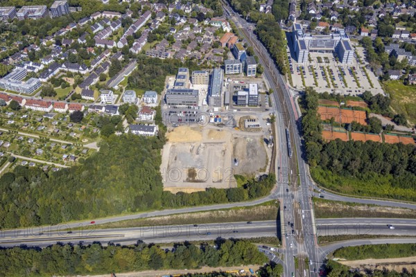 Aerial view, seven stones, Philippstraße 3 Alt-Vonovia, Wiemelhausen, Bochum, Ruhr area, North Rhine-Westphalia, Germany, DE, Europe, birds-eyes view, aerial photography, aerial photography, overview, bird's-eye view, urban planning, reconstruction measures, construction site, overplanning
