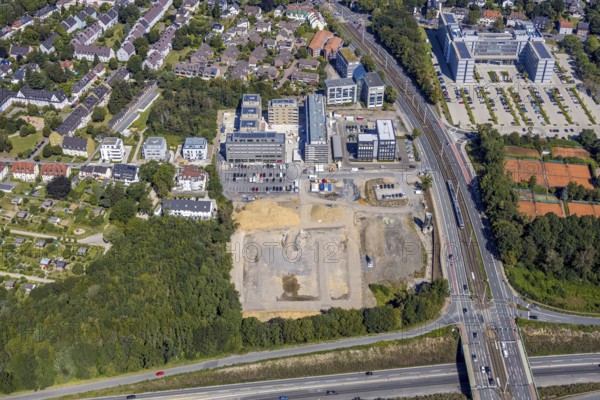 Aerial view, seven stones, Philippstraße 3 Alt-Vonovia, Wiemelhausen, Bochum, Ruhr area, North Rhine-Westphalia, Germany, DE, Europe, birds-eyes view, aerial photography, aerial photography, overview, bird's-eye view, urban planning, reconstruction measures, construction site, overplanning