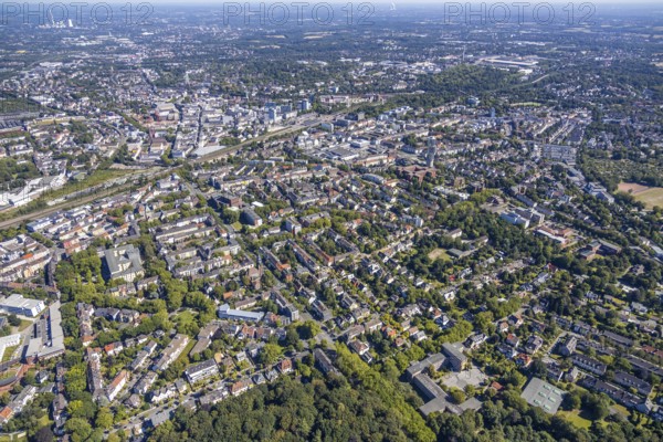 Aerial view, Ehrenfeld, Romanusplatz, Wiemelhausen, Bochum, Ruhr area, North Rhine-Westphalia, Germany, DE, Europe, birds-eyes view, aerial photography, aerial photography, overview, bird's eye view, urban planning, reconstruction measures, construction site, overplanning