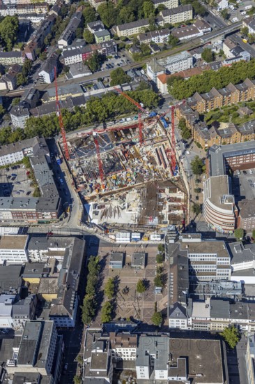Aerial view, Old Justice Area, Gleisdreieck, Bochum, Ruhr Area, North Rhine-Westphalia, Germany, DE, Europe, birds-eyes view, aerial view, aerial photography, aerial photography, overview, bird's eye view, urban planning, reconstruction measures, construction site, overplanning