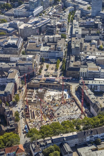 Aerial view, Old Justice Area, Gleisdreieck, Bochum, Ruhr Area, North Rhine-Westphalia, Germany, DE, Europe, birds-eyes view, aerial view, aerial photography, aerial photography, overview, bird's eye view, urban planning, reconstruction measures, construction site, overplanning