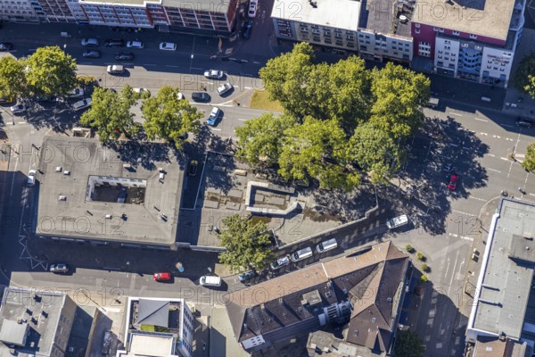 Aerial view, building Südring 1, Südinnenstadt, Bochum, Ruhr area, North Rhine-Westphalia, Germany, DE, Europe, birds-eyes view, aerial view, aerial photography, aerial photography, overview, bird's eye view, urban planning, reconstruction measures, construction site, overplanning