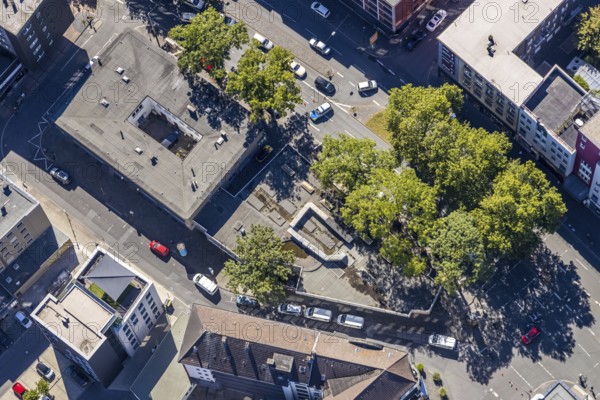 Aerial view, building Südring 1, Südinnenstadt, Bochum, Ruhr area, North Rhine-Westphalia, Germany, DE, Europe, birds-eyes view, aerial view, aerial photography, aerial photography, overview, bird's eye view, urban planning, reconstruction measures, construction site, overplanning