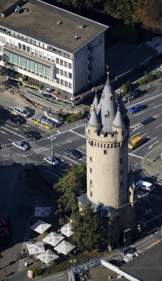 Frankfurt, city centre, DEU Germany Germany, Europe, aerial view, birds-eyes view, aerial photography, aerial photography, overview, overview, bird's eye view