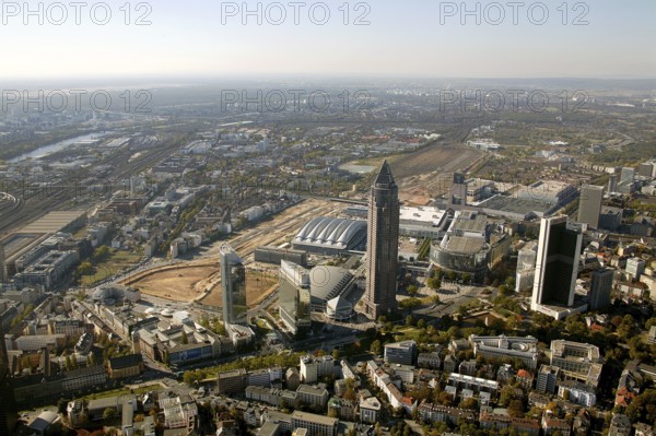 Frankfurt, city centre, DEU Germany Germany, Europe, aerial view, birds-eyes view, aerial photography, aerial photography, overview, overview, bird's eye view