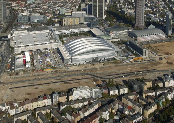 Frankfurt, main railway station, DEU Germany Germany, Europe, aerial view, birds-eyes view, aerial photography, aerial photography, overview, overview, bird's eye view