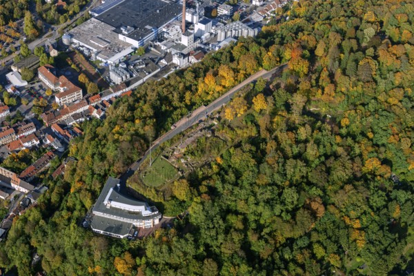 Aerial view, Schlossberg-Hotel Homburg OHG, Homburg, Saarland, Germany, Europe, birds-eyes view, aerial photography, aerial photography, overview, bird's eye view