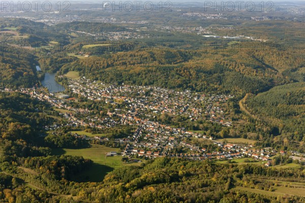Blieskastel, Saarland, Germany, Europe, aerial view, birds-eyes view, aerial photography, aerial photography, overview, overview, bird's eye view
