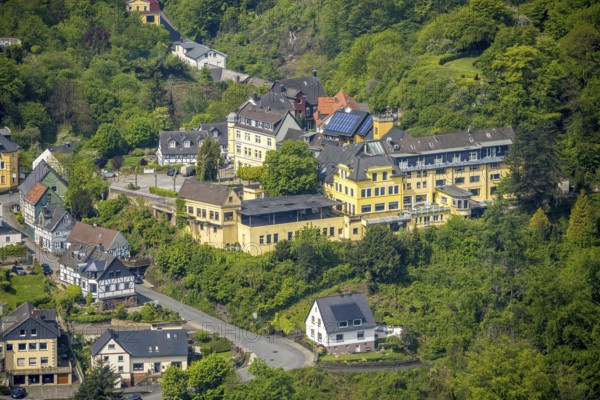 Aerial photo, Burghotel Volmarstein, Volmarstein, Wetter, Ruhr area, North Rhine-Westphalia, Germany, DE, Europe, gastronomy, hotel, hotel facilities, hotel business, aerial photography, aerial photography, overview, bird's-eye view, overview