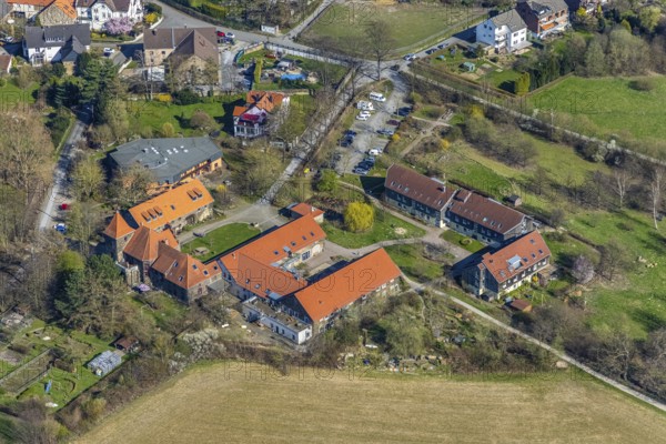 Aerial view, Christopherus-Haus, Wohn- und Lebensgemeinschaft Witten, Christopherus-Hof, Annen, Witten, Ruhr area, North Rhine-Westphalia, Germany, care and nursing, DE, Europe, Im Wullen, aerial view, aerial photography, aerial photography, overview, bird's eye view, assisted living, birds-eyes view, overview
