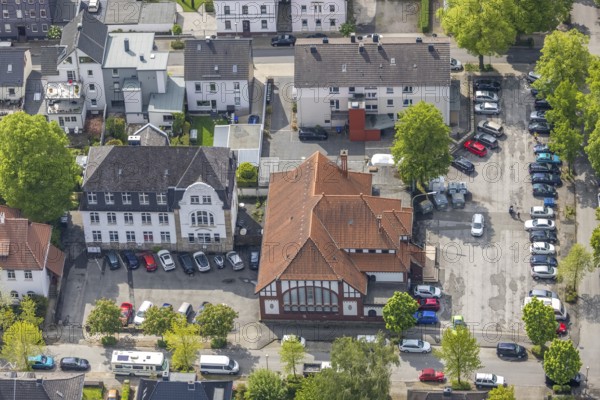 Aerial photograph, Jobcenter EN Regionalstelle Witten / Wetter / Herdecke - Außenstelle Wetter, Stadt- und Kreisarchiv, Wetter, Ruhr Area, North Rhine-Westphalia, Germany, archive, authority, Bismarckstraße, DE, Europe, Jobcenter, aerial photograph, aerial photography, aerial photography, overview, bird's-eye view, overview